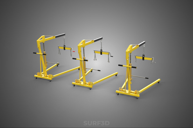 STANDARD CRANE ENGINE HOIST LIFT HYDRAULIC LEVELER BALANCER LOAD 3D-Modell .c4d .max .obj .3ds .fbx .stl .blend
