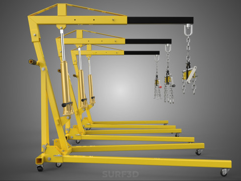 STANDARD CRANE ENGINE HOIST LIFT HYDRAULIC LEVELER BALANCER LOAD 3D-Modell