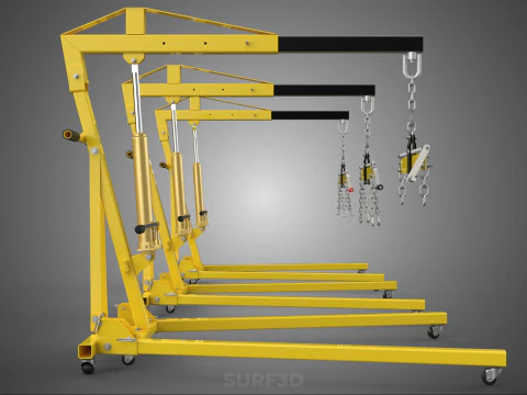 STANDARD CRANE ENGINE HOIST LIFT HYDRAULIC LEVELER BALANCER LOAD 3D Model