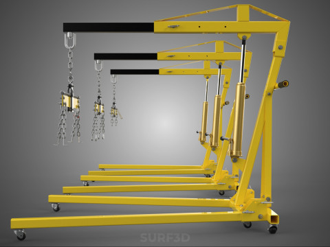 STANDARD CRANE ENGINE HOIST LIFT HYDRAULIC LEVELER BALANCER LOAD 3D-Modell