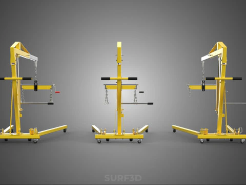 STANDARD CRANE ENGINE HOIST LIFT HYDRAULIC LEVELER BALANCER LOAD 3D Model