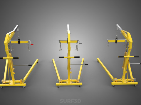 STANDARD CRANE ENGINE HOIST LIFT HYDRAULIC LEVELER BALANCER LOAD 3D-Modell