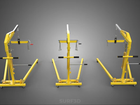 STANDARD CRANE ENGINE HOIST LIFT HYDRAULIC LEVELER BALANCER LOAD 3D Model