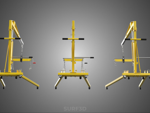 STANDARD CRANE ENGINE HOIST LIFT HYDRAULIC LEVELER BALANCER LOAD 3D-Modell