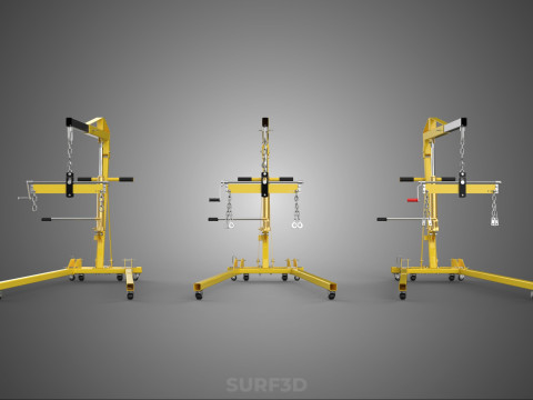 STANDARD CRANE ENGINE HOIST LIFT HYDRAULIC LEVELER BALANCER LOAD 3D-Modell