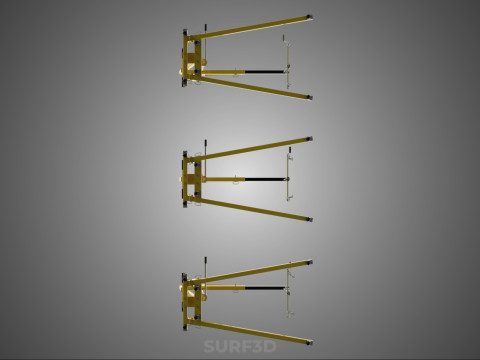 STANDARD CRANE ENGINE HOIST LIFT HYDRAULIC LEVELER BALANCER LOAD 3D-Modell