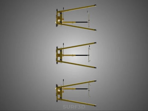 STANDARD CRANE ENGINE HOIST LIFT HYDRAULIC LEVELER BALANCER LOAD 3D Model