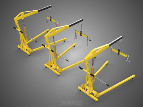 STANDARD CRANE ENGINE HOIST LIFT HYDRAULIC LEVELER BALANCER LOAD 3D-Modell