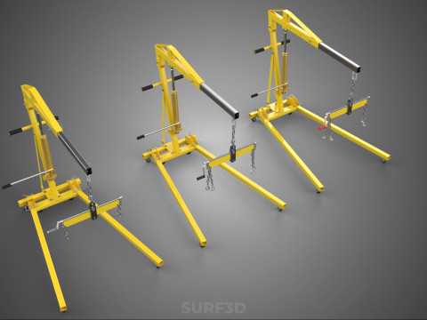 STANDARD CRANE ENGINE HOIST LIFT HYDRAULIC LEVELER BALANCER LOAD 3D-Modell