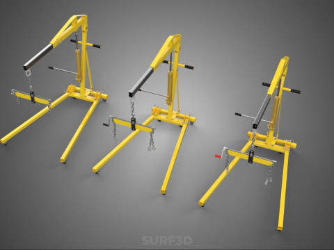 STANDARD CRANE ENGINE HOIST LIFT HYDRAULIC LEVELER BALANCER LOAD 3D-Modell