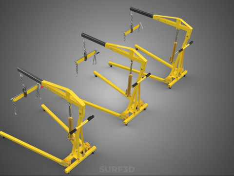 STANDARD CRANE ENGINE HOIST LIFT HYDRAULIC LEVELER BALANCER LOAD 3D-Modell
