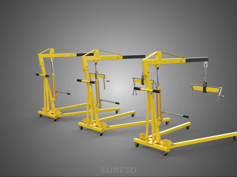 STANDARD CRANE ENGINE HOIST LIFT HYDRAULIC LEVELER BALANCER LOAD 3D Model