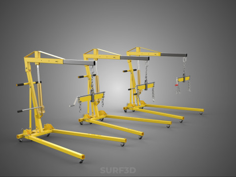 STANDARD CRANE ENGINE HOIST LIFT HYDRAULIC LEVELER BALANCER LOAD 3D-Modell