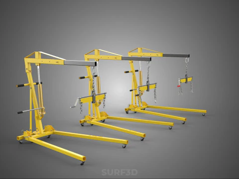 STANDARD CRANE ENGINE HOIST LIFT HYDRAULIC LEVELER BALANCER LOAD 3D Model