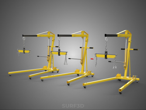 STANDARD CRANE ENGINE HOIST LIFT HYDRAULIC LEVELER BALANCER LOAD 3D-Modell