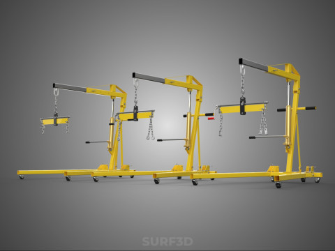 STANDARD CRANE ENGINE HOIST LIFT HYDRAULIC LEVELER BALANCER LOAD 3D-Modell