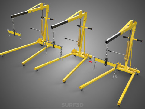 STANDARD CRANE ENGINE HOIST LIFT HYDRAULIC LEVELER BALANCER LOAD 3D-Modell