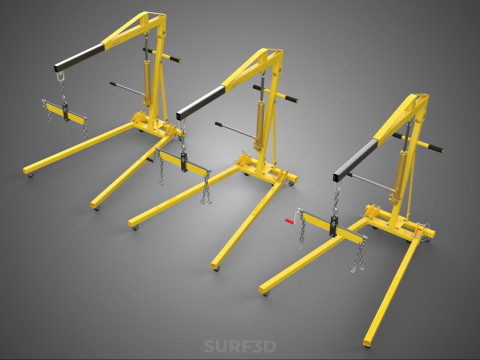 STANDARD CRANE ENGINE HOIST LIFT HYDRAULIC LEVELER BALANCER LOAD 3D-Modell