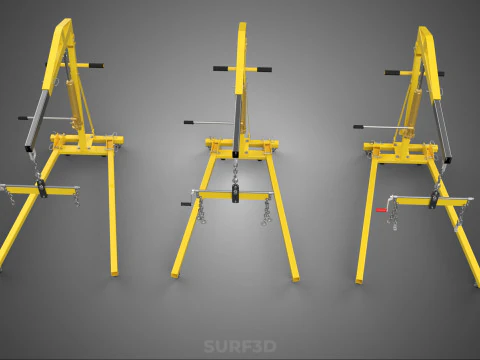 STANDARD CRANE ENGINE HOIST LIFT HYDRAULIC LEVELER BALANCER LOAD 3D Model