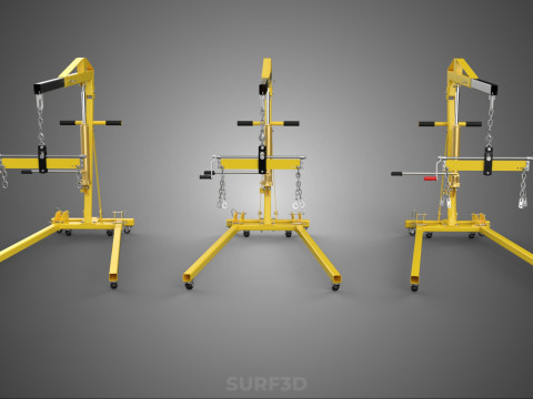 STANDARD CRANE ENGINE HOIST LIFT HYDRAULIC LEVELER BALANCER LOAD 3D-Modell