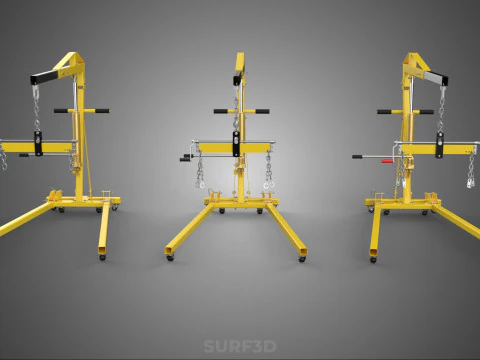 STANDARD CRANE ENGINE HOIST LIFT HYDRAULIC LEVELER BALANCER LOAD 3D Model