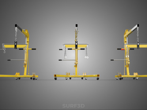 STANDARD CRANE ENGINE HOIST LIFT HYDRAULIC LEVELER BALANCER LOAD 3D-Modell