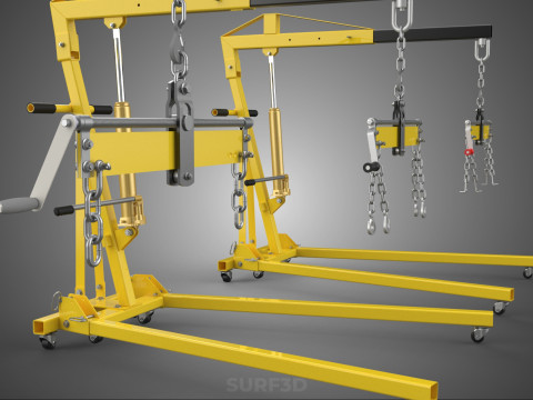 STANDARD CRANE ENGINE HOIST LIFT HYDRAULIC LEVELER BALANCER LOAD 3D-Modell