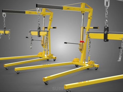 STANDARD CRANE ENGINE HOIST LIFT HYDRAULIC LEVELER BALANCER LOAD 3D-Modell