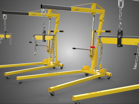 STANDARD CRANE ENGINE HOIST LIFT HYDRAULIC LEVELER BALANCER LOAD 3D Model