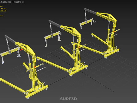 STANDARD CRANE ENGINE HOIST LIFT HYDRAULIC LEVELER BALANCER LOAD 3D Model
