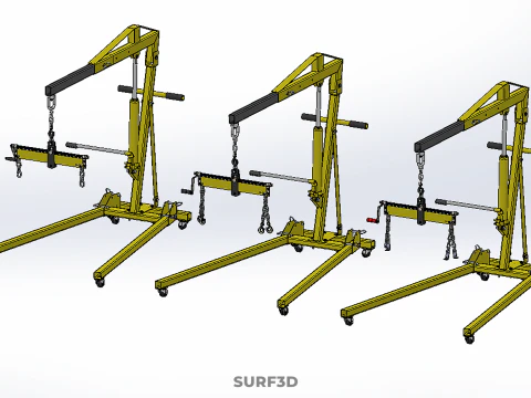 STANDARD CRANE ENGINE HOIST LIFT HYDRAULIC LEVELER BALANCER LOAD 3D Model