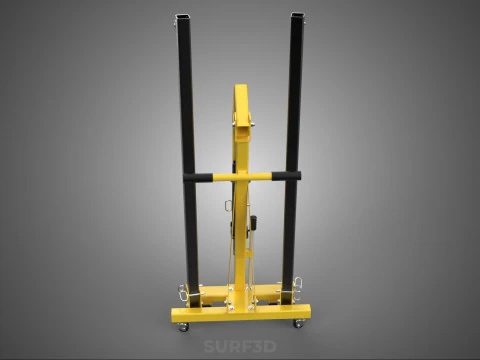 FULLY FOLDED HYDRAULIC JACK ENGINE CRANE HOIST LIFTING COMPACT 3D Model