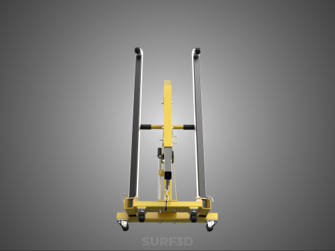 FULLY FOLDED HYDRAULIC JACK ENGINE CRANE HOIST LIFTING COMPACT Modelo 3D