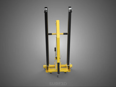 FULLY FOLDED HYDRAULIC JACK ENGINE CRANE HOIST LIFTING COMPACT 3D Model