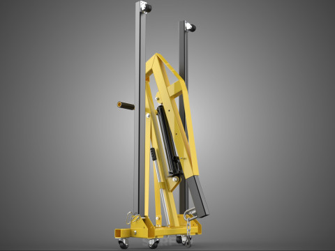 FULLY FOLDED HYDRAULIC JACK ENGINE CRANE HOIST LIFTING COMPACT Modelo 3D