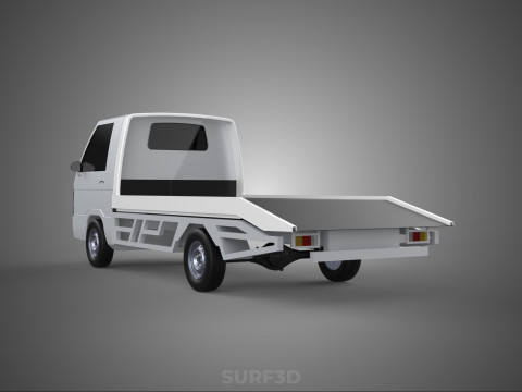 FLATBED TOW TRUCK TOWING TOWTRUCK PICK UP L300 RECOVERY VEHICLE Model 3D