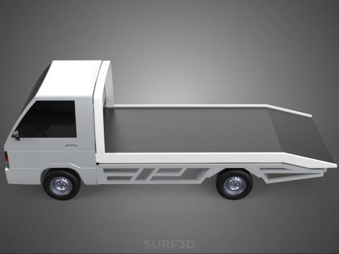 FLATBED TOW TRUCK TOWING TOWTRUCK PICK UP L300 RECOVERY VEHICLE Modelo 3D