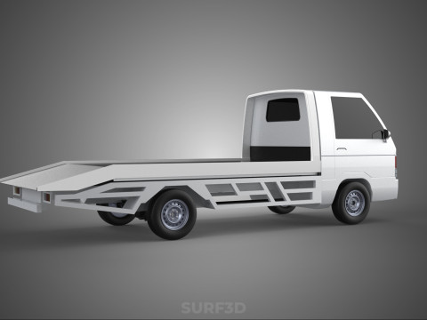 FLATBED TOW TRUCK TOWING TOWTRUCK PICK UP L300 RECOVERY VEHICLE Modelo 3D