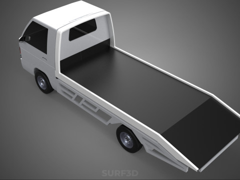 FLATBED TOW TRUCK TOWING TOWTRUCK PICK UP L300 RECOVERY VEHICLE Modelo 3D