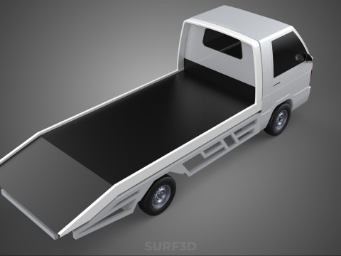 FLATBED TOW TRUCK TOWING TOWTRUCK PICK UP L300 RECOVERY VEHICLE Modelo 3D