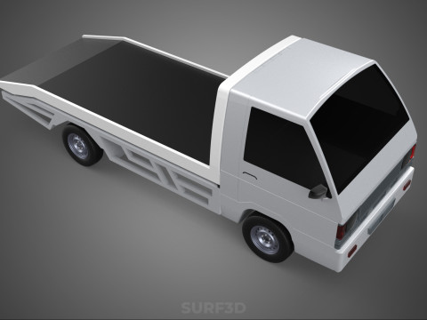 FLATBED TOW TRUCK TOWING TOWTRUCK PICK UP L300 RECOVERY VEHICLE Modelo 3D