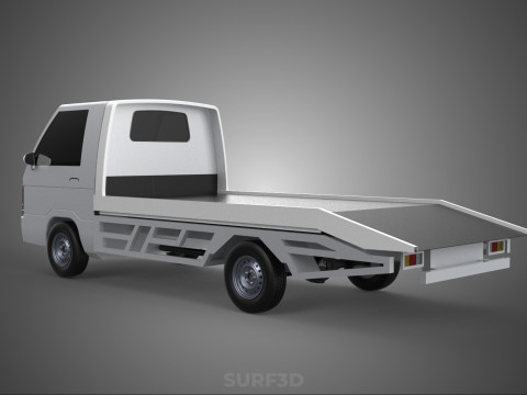 FLATBED TOW TRUCK TOWING TOWTRUCK PICK UP L300 RECOVERY VEHICLE Modelo 3D