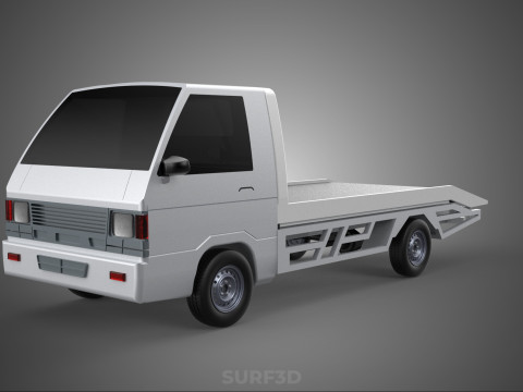 FLATBED TOW TRUCK TOWING TOWTRUCK PICK UP L300 RECOVERY VEHICLE Modelo 3D