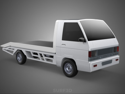 FLATBED TOW TRUCK TOWING TOWTRUCK PICK UP L300 RECOVERY VEHICLE Modelo 3D