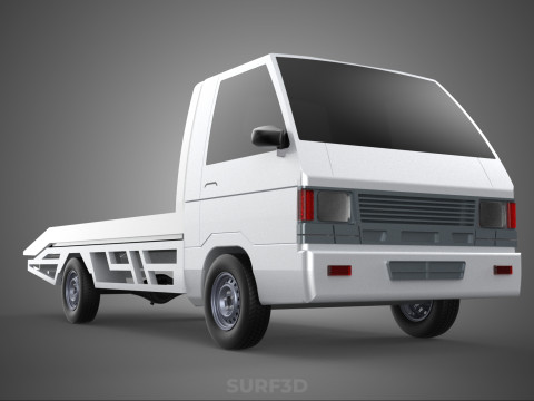 FLATBED TOW TRUCK TOWING TOWTRUCK PICK UP L300 RECOVERY VEHICLE Modelo 3D