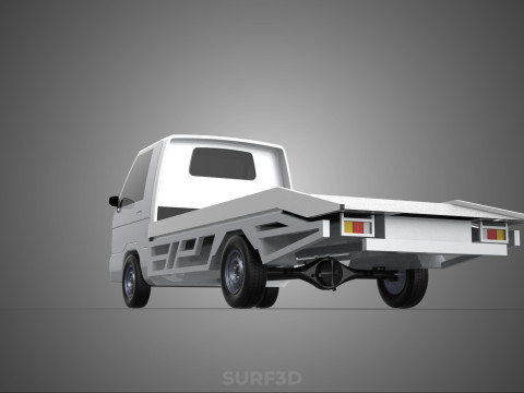 FLATBED TOW TRUCK TOWING TOWTRUCK PICK UP L300 RECOVERY VEHICLE Modelo 3D