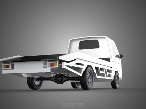 FLATBED TOW TRUCK TOWING TOWTRUCK PICK UP L300 RECOVERY VEHICLE Modelo 3D