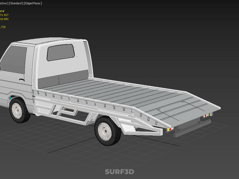 FLATBED TOW TRUCK TOWING TOWTRUCK PICK UP L300 RECOVERY VEHICLE Modelo 3D