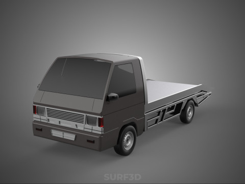 TOW TRUCK FLATBED TOWING TOWTRUCK PICK UP L300 RECOVERY VEHICLE 3D मॉडल
