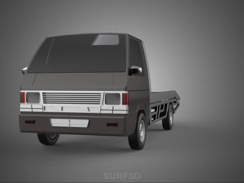 D&eacute;panneuse &agrave; plat remorquage d&eacute;panneuse PICK UP L300 v&eacute;hicule de r&eacute;cup&eacute;ration Modèle 3D